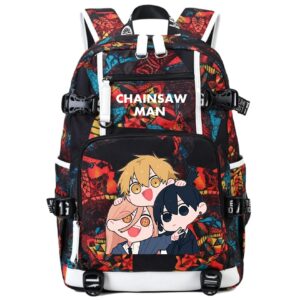 go2cosy anime chainsaw man backpack daypack student bag bookbag school bag 4