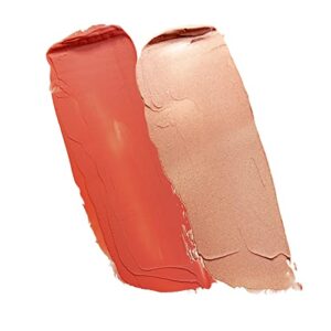 Kosas Color & Light Palette - Cream | Blush & Highlighter Cheek Duo, (Velvet Melon High Intensity)