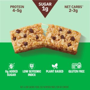 Munk Pack Chewy Almond Bar, Variety Pack - 1g Sugar, 4-5g Protein, Low Carb & Keto - Gluten Free, Grain Free, Plant Based, Zero Added Sugar - Breakfast & Snack Bars, 6 Count