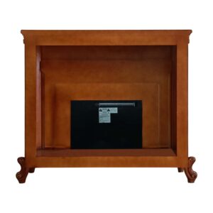 Electric Fireplace Infrared Heater in Honey Finish