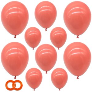 coral balloons,3 different sizes 77 pack coral balloons 12 inch,5 inch,10 inch coral balloon garland arch kit for birthday valentines baby shower wedding