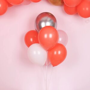 Coral Balloons,3 Different Sizes 77 Pack Coral Balloons 12 Inch,5 Inch,10 Inch Coral Balloon Garland Arch Kit for Birthday Valentines Baby Shower Wedding