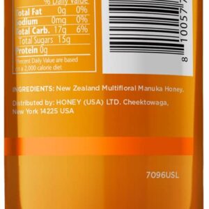 MANUKA DOCTOR - Raw Manuka Honey MGO 30+ SQUEEZY, 100% Pure New Zealand Honey. Certified. Guaranteed. RAW. Non-GMO (10.58 oz)