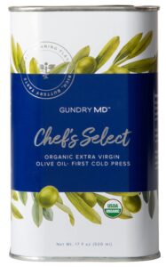 gundry md® chef's select organic extra virgin olive oil, first cold press