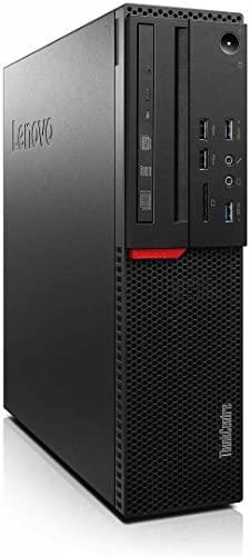 Lenovo ThinkCentre M800 SFF Desktop Computer PC, Intel Core i5 6500 3.2GHz, 16GB DDR4 128GB SSD 2TB HDD, Built-in WiFi BT,DVD-RW,Wireless Keyboard Mouse,Windows 10 Pro (Renewed)