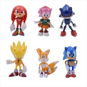 6pcs 2.4'' action figures toys collectible toys children’s birthday cake decoration party supplies cake toppers …