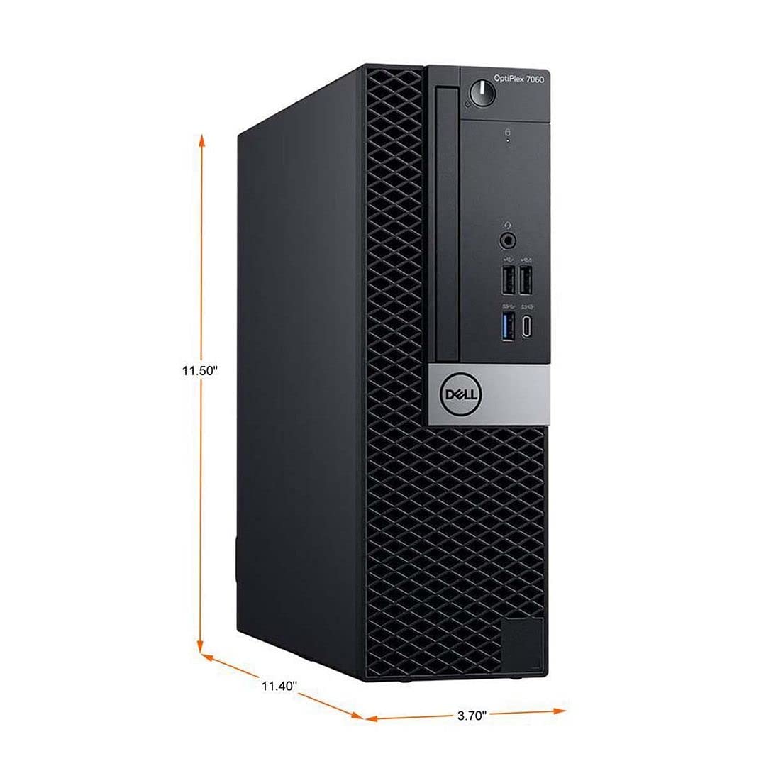 DELL Optiplex 7060 SFF Desktop Computer PC | Intel 8th Gen i5-8500 (6 Core) | 32GB DDR4 Ram New 1TB NVMe M.2 SSD | Built-in WiFi & Bluetooth | Windows 11 Pro | Wireless Keyboard & Mouse(Renewed)