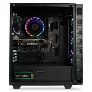 Periphio Elemental | Prebuilt Gaming PC Computer Tower | Intel Core i5-10400F | 16GB DDR4 RAM | GeForce RTX 3050 6GB Graphics | 500GB SSD + 1TB HDD | RGB | WiFi | Windows 11 (Storm)