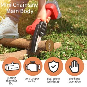 Mini Chainsaw Body, VSSAW 4 inch Small Chain Saw compatible with MAKITA Battery, Battery not included