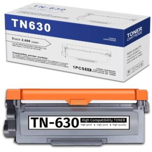 guloya tn-630 tn630 toner cartridge: 1pack black compatible for brother tn 630 toner replacement for hl-l2360dw l2320d l2380dw mfc-l2685dw l2680w dcp-l2520dw l2540dw printer