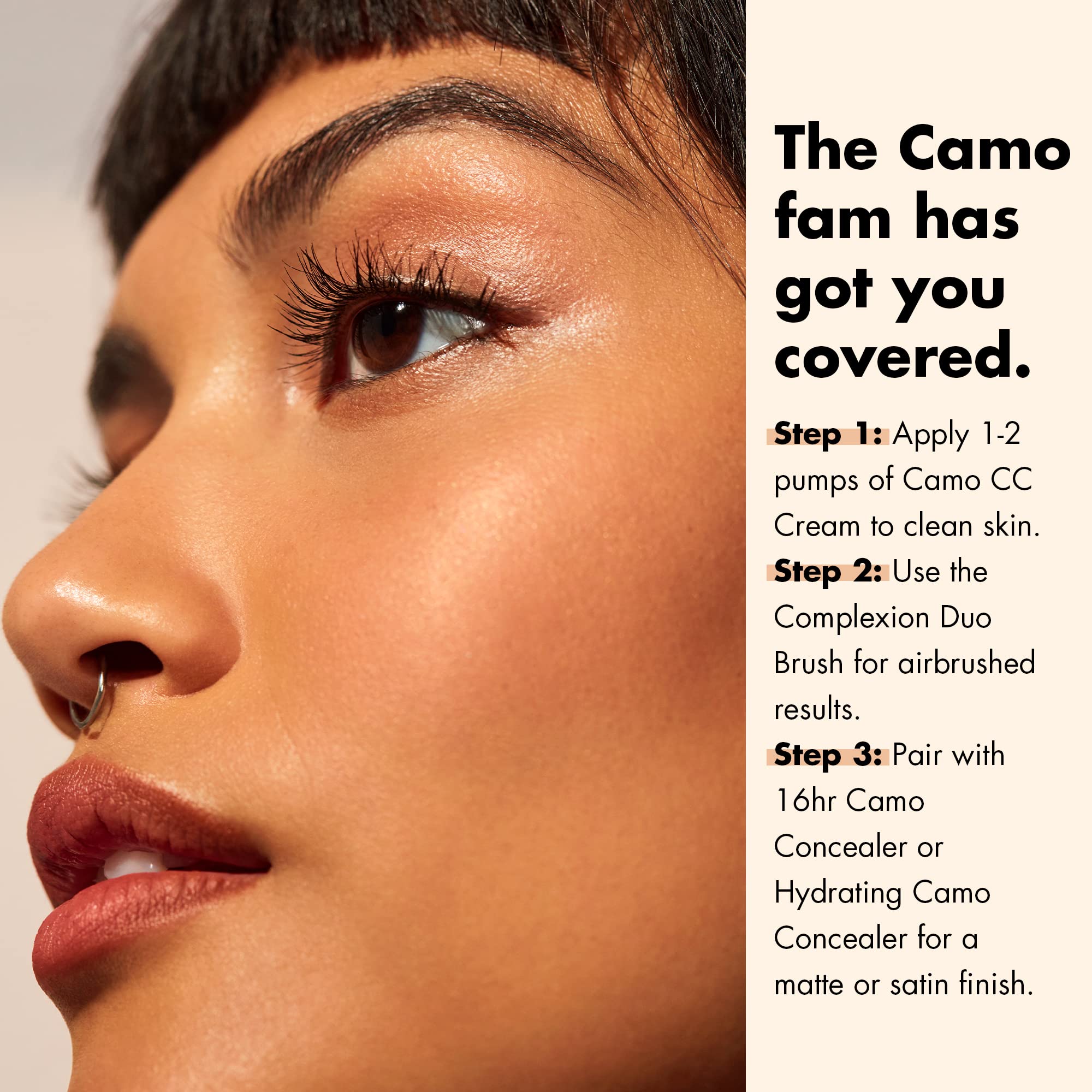 e.l.f. Camo CC Cream, Color Correcting Medium-To-Full Coverage Foundation with SPF 30, Fair 125 C, 1.05 Oz (30g)