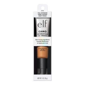 e.l.f. Camo CC Cream, Color Correcting Medium-To-Full Coverage Foundation with SPF 30, Tan 400 W, 1.05 Oz (30g)