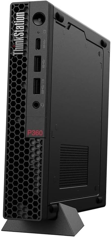 Lenovo TS P360 Tiny Business Desktop (12-Core Intel i7-12700T, 32GB DDR5 4800MHz RAM, 2TB PCIe SSD, NVIDIA T400 4GB, WiFi 6, BT 5.2, Win 10 Pro) w/Hub