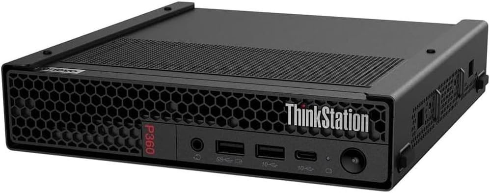 Lenovo TS P360 Tiny Business Desktop (12-Core Intel i7-12700T, 32GB DDR5 4800MHz RAM, 2TB PCIe SSD, NVIDIA T400 4GB, WiFi 6, BT 5.2, Win 10 Pro) w/Hub