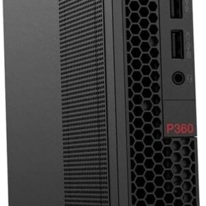 Lenovo TS P360 Tiny Business Desktop (12-Core Intel i7-12700T, 32GB DDR5 4800MHz RAM, 2TB PCIe SSD, NVIDIA T400 4GB, WiFi 6, BT 5.2, Win 10 Pro) w/Hub