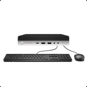 hp 800 g4 mini desktop intel i7-8700t up to 4.00ghz 16gb ddr4 new 512gb nvme ssd built-in wi-fi bt dual monitor support wireless keyboard and mouse win11 pro (renewed)