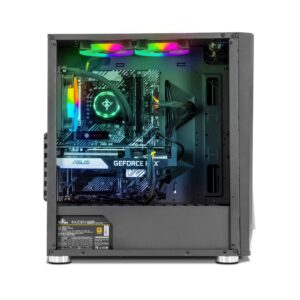 YEYIAN Kunai X11 Gaming PC Desktop Computer, INTEL i5-11600KF 6-Core 3.9GHz, GeForce RTX 3060 12GB GDDR6, 500GB NVMe SSD, 2TB HDD, 16GB DDR4 3200MHz, 120mm AIO Liquid Cooling, Windows 11, WiFi 5, BT 5