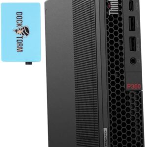 Lenovo TS P360 Tiny Business Desktop (12-Core Intel i7-12700T, 64GB DDR5 4800MHz RAM, 1TB PCIe SSD, NVIDIA T400 4GB, WiFi 6, BT 5.2, Win 11 Pro) w/Hub