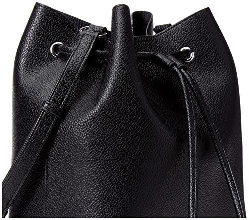 Calvin Klein Gabrianna Novelty Bucket Shoulder Bag, Black/Silver 1