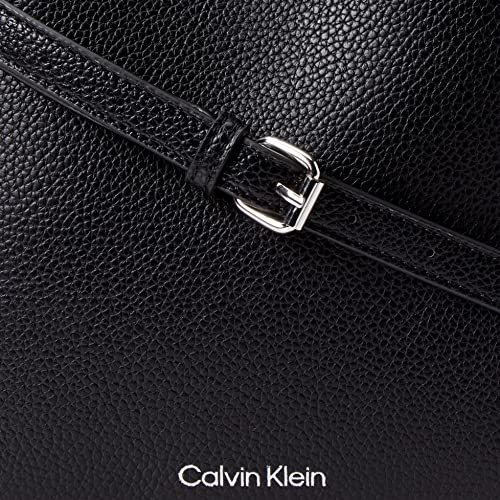 Calvin Klein Gabrianna Novelty Bucket Shoulder Bag, Black/Silver 1