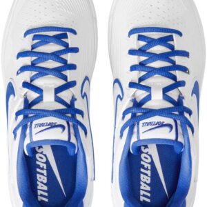 Nike Women's Zoom Hyperdiamond 3 Elite CS Softball Cleat (10, White/Game Royal-White)