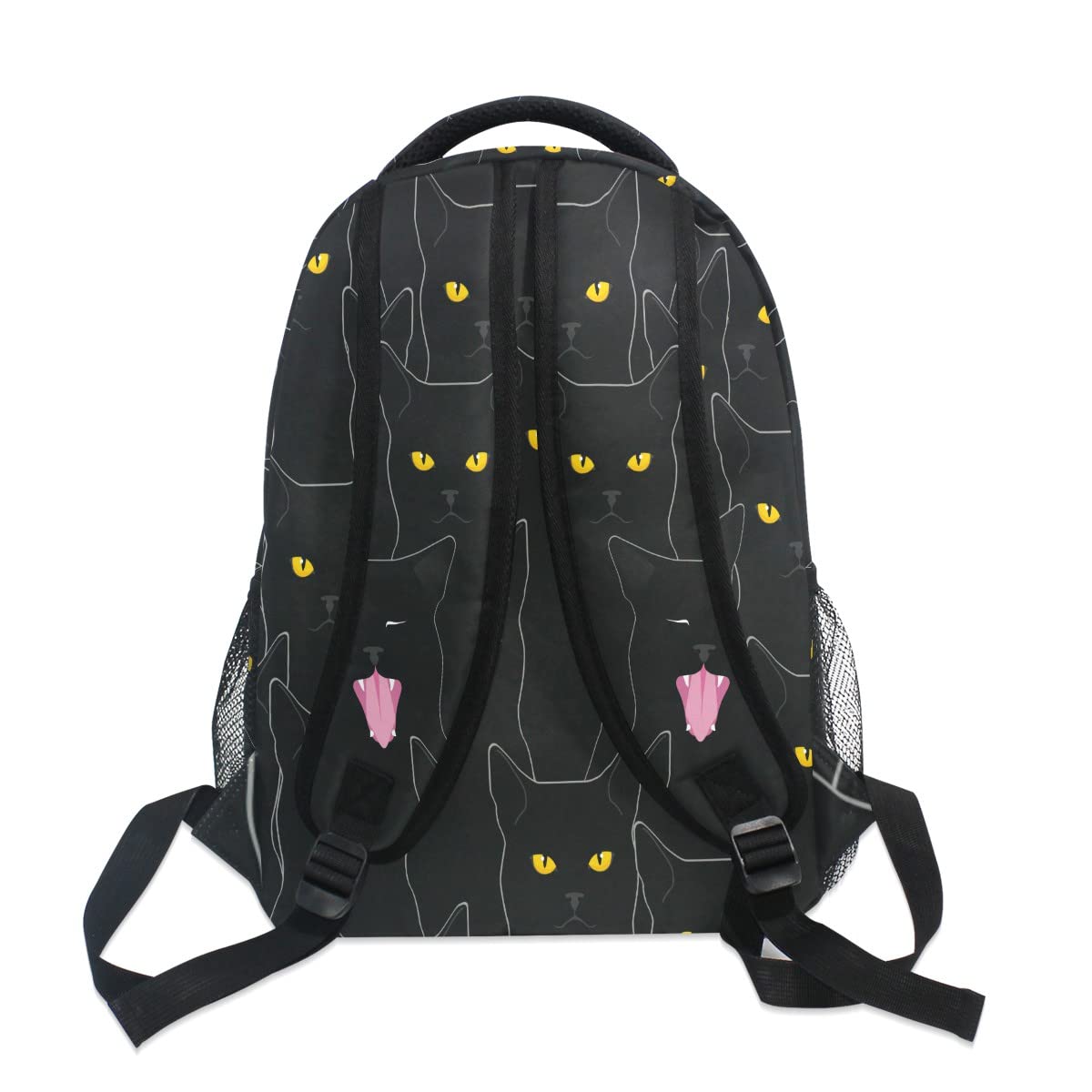 TropicalLife Funny Animal Cat Pattern Backpacks Travel Laptop Backpack Elementary Book Bag Casual Daypack for Teen Girls Boys Women School