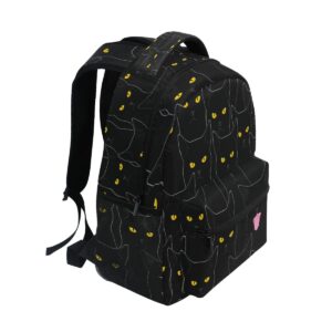 TropicalLife Funny Animal Cat Pattern Backpacks Travel Laptop Backpack Elementary Book Bag Casual Daypack for Teen Girls Boys Women School