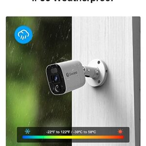 Swann Security Camera, 1080p DVR Bullet Surveillance Cameras with 1TB HDD, 8 Channel 8 Cam, Indoor Outdoor Wired Surveillance Camera, Color Night Vision, Heat Motion Detection, LEDs