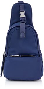 calvin klein shay organizational sling backpack, medieval blue,one size