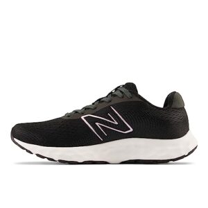 New Balance Women's 520 V8 Running Shoe, Black/White, 8