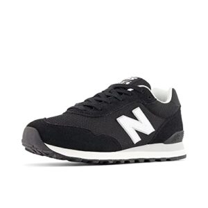 new balance men's 515 v3 sneaker, black/white/aluminum grey, 11