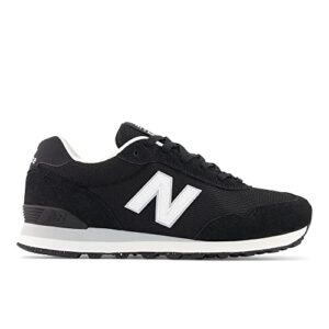 New Balance Men's 515 V3 Sneaker, Black/White/Aluminum Grey, 11