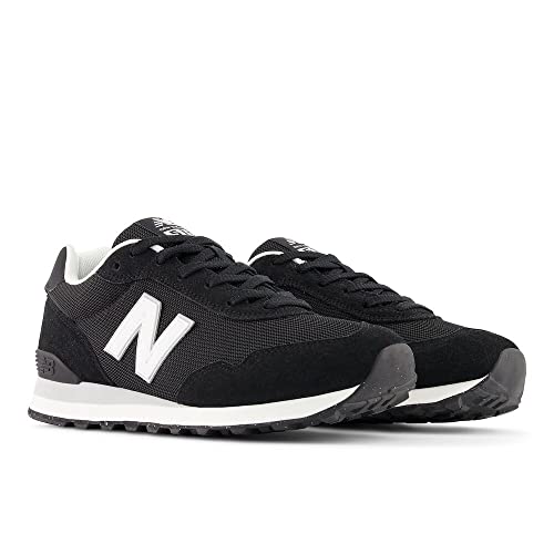 New Balance Men's 515 V3 Sneaker, Black/White/Aluminum Grey, 11