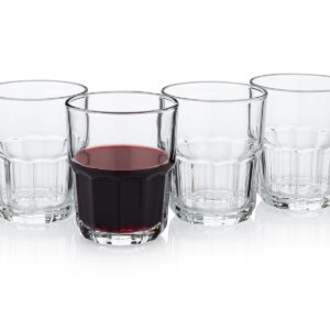 Trattoria “Vino da Tavola” Stemless Stackable Wine Tumbler 4-Piece Set (Gift Box Collection)