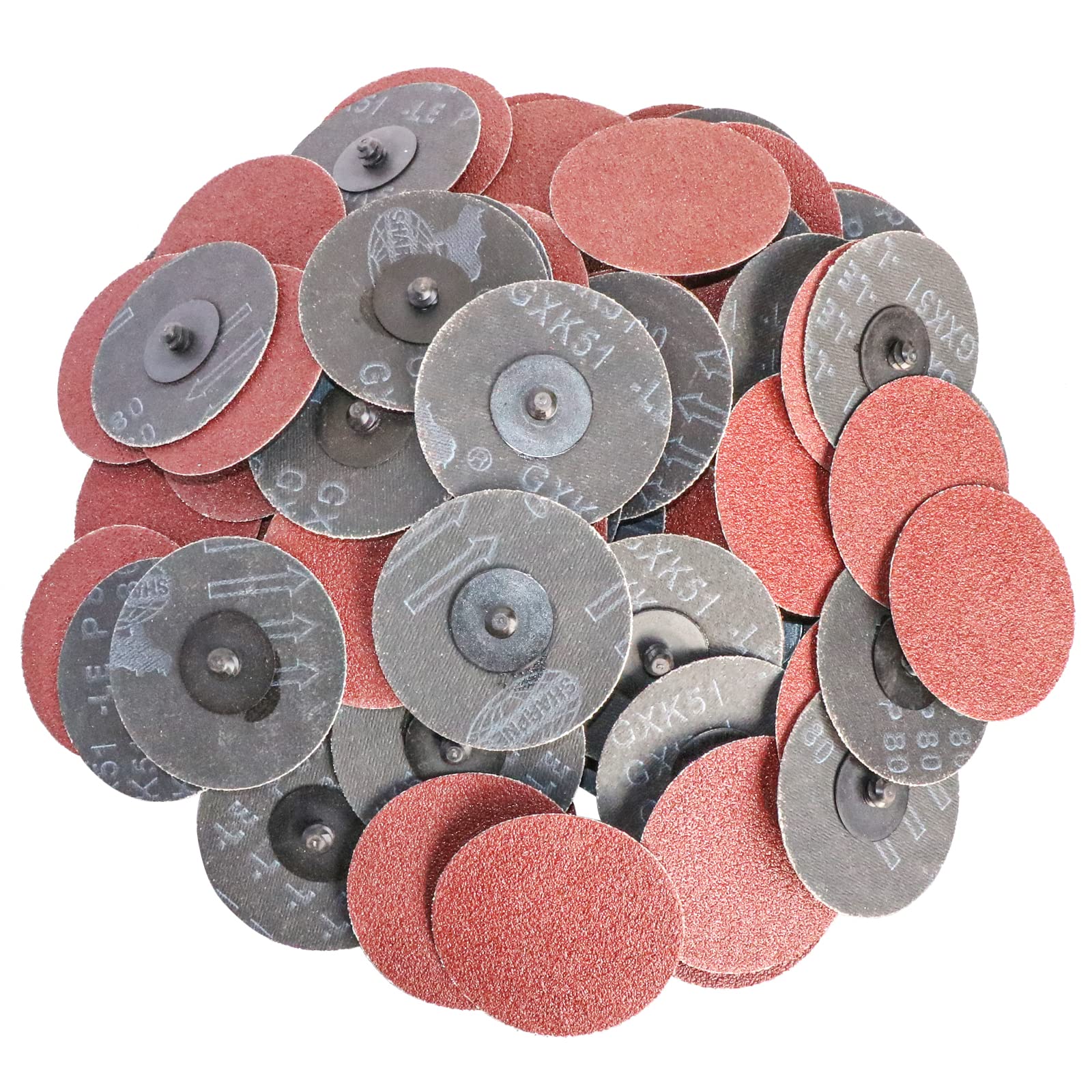 3" inch Sanding Disc Roll Lock R-Type Sandpaper Quick Change Disc Grinding Pad Abrasive Disc (80)