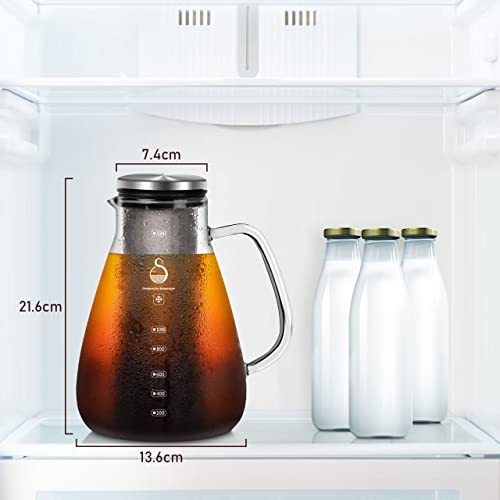 SAMBANGAN Cold Brew Coffee Maker - Iced Tea Coffee Brewer (1500ml)