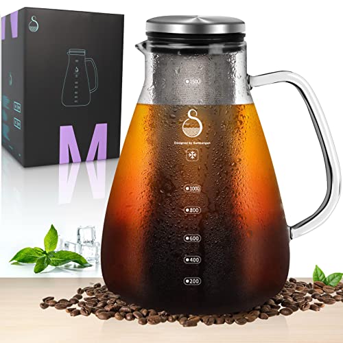 SAMBANGAN Cold Brew Coffee Maker - Iced Tea Coffee Brewer (1500ml)