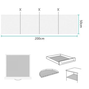 HUIDUO Shelf Liner Drawer and Shelf Liner Non Adhestive Non Slip Durable Grip Shelf Liner for Drawer Shelves Cabinets Storage Kitchen Tableware Dark-Green 16x79inch