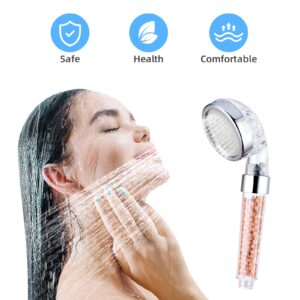 Essbhach Zen Body Shower Head, High Pressure Hand Held Rainfall 3 Mode Shower Envy Shower Head Filter for Dry Hair & Skin