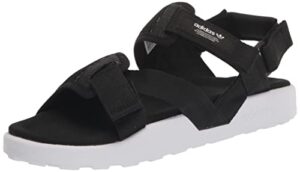 adidas originals women's adilette adv slide sandal, black/white/off white, 8