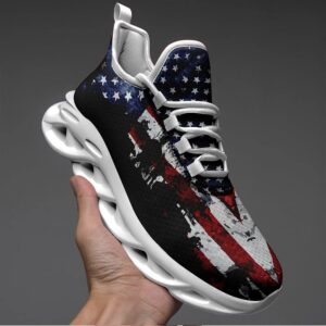 American Flag Shoes Maxsoul-b03013 Custom Max Soul American Flag, USA Flag Sneakers Max Soul, Shoes, Printed Shoes Maxsoul Sneaker Patrioticustom Patriotickicks Shoes White