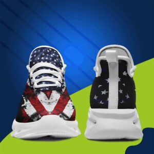 American Flag Shoes Maxsoul-b03013 Custom Max Soul American Flag, USA Flag Sneakers Max Soul, Shoes, Printed Shoes Maxsoul Sneaker Patrioticustom Patriotickicks Shoes White