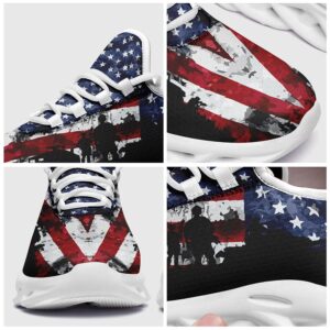 American Flag Shoes Maxsoul-b03013 Custom Max Soul American Flag, USA Flag Sneakers Max Soul, Shoes, Printed Shoes Maxsoul Sneaker Patrioticustom Patriotickicks Shoes White