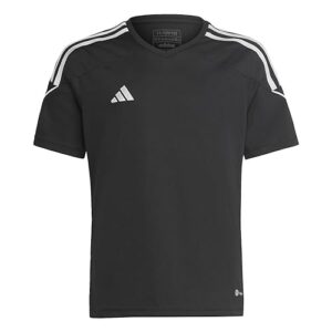 adidas boys' tiro 23 jersey, black/white, medium