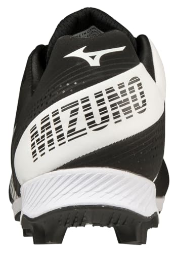 Mizuno Wave Finch Lightrevo Jr Softball Shoe, Black-White, 4