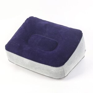 ruiqas 1pcs inflatable air foot rest pillow footrest cushion travel accessory