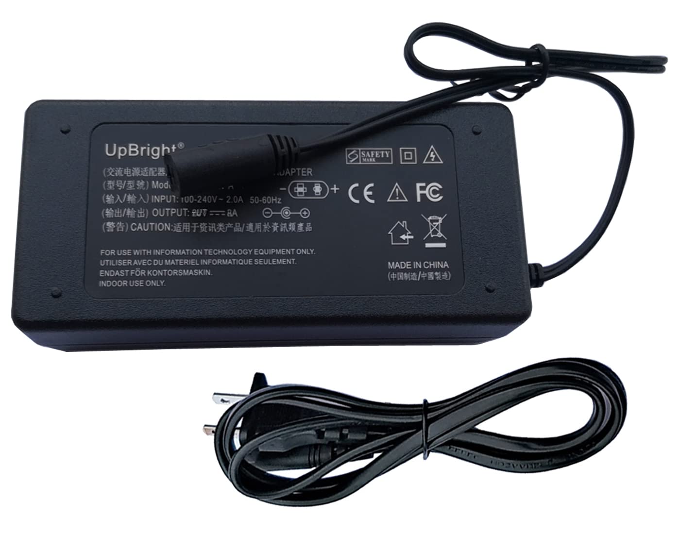 UpBright 2-Prong 29V AC/DC Adapter Compatible with Limoss ZB-H290020-B HJT17 ZB-H290020B ZBH290020B MC120-29V 1.5A MC140-29V 2A ASW0081-2915002W Okin Lift Chair Recliner Huizhou Zhongbang Power Supply