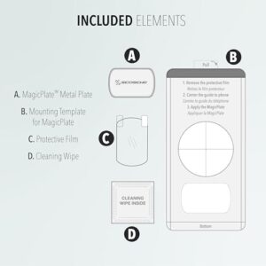 Scosche MPQ5RKi-2PKBP0 MagicPlate Replacement Plate Kit for Scosche MagicMount Magnetic Mount, Non-Magnetic and Charge Mounting Systems