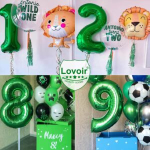 40 Inch Dark Green Number 8 Balloon Large Size Giant Jumbo Digit Mylar Foil Helium Dark Green Balloons for Birthday Party Celebration Decorations Graduations Anniversary Baby Shower Photo Shoot