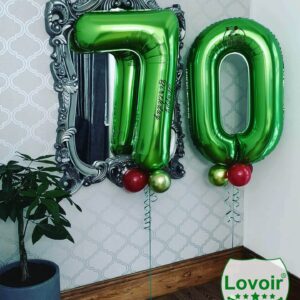 40 Inch Dark Green Number 8 Balloon Large Size Giant Jumbo Digit Mylar Foil Helium Dark Green Balloons for Birthday Party Celebration Decorations Graduations Anniversary Baby Shower Photo Shoot